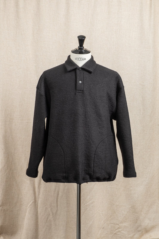 Wool Himo Polo - Black