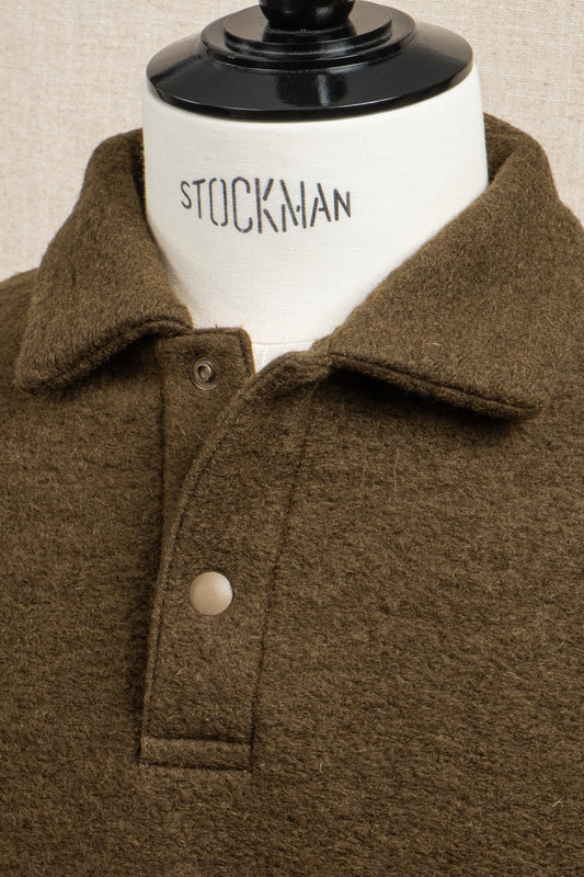 Wool Himo Polo - Olive