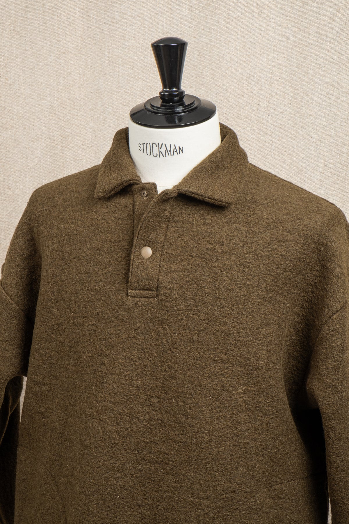 Wool Himo Polo - Olive