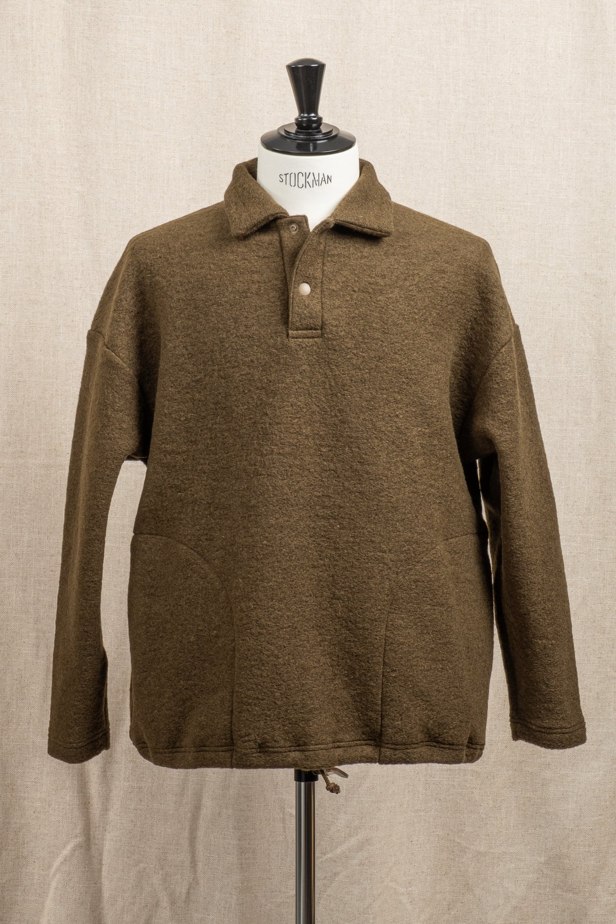 Wool Himo Polo - Olive