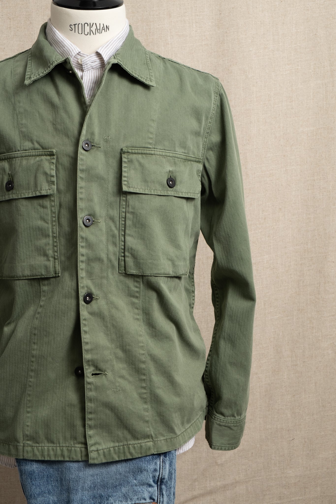 Herringbone Field Jacket - Military
