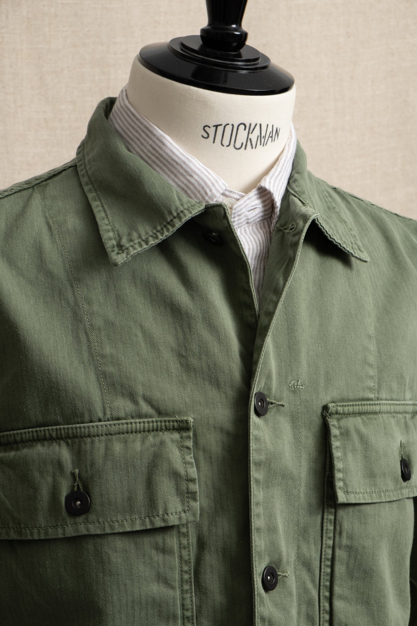 Herringbone Field Jacket - Military