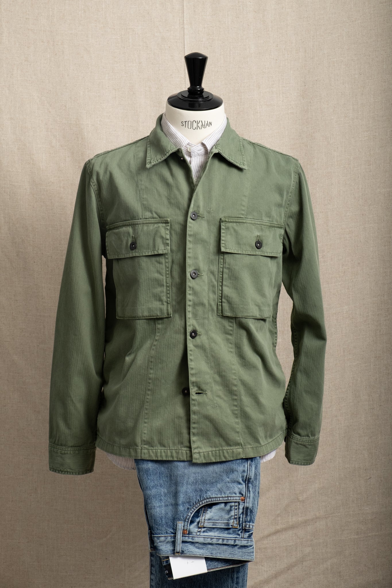 Herringbone Field Jacket - Military