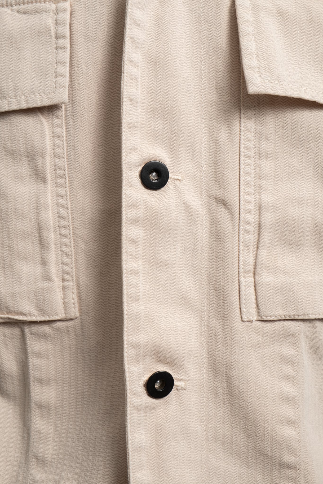 Herringbone Field Jacket - Stone