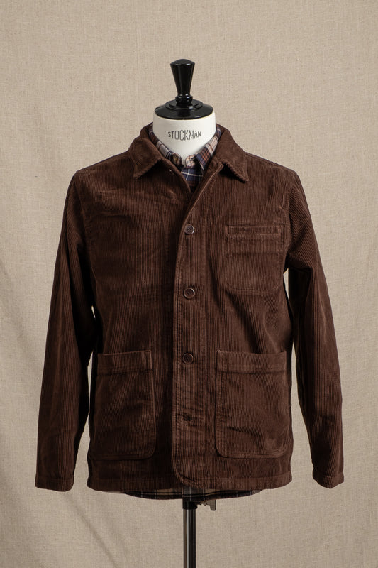 Huntly Jacket Garment Dyed 8 Wale Cord - Peat