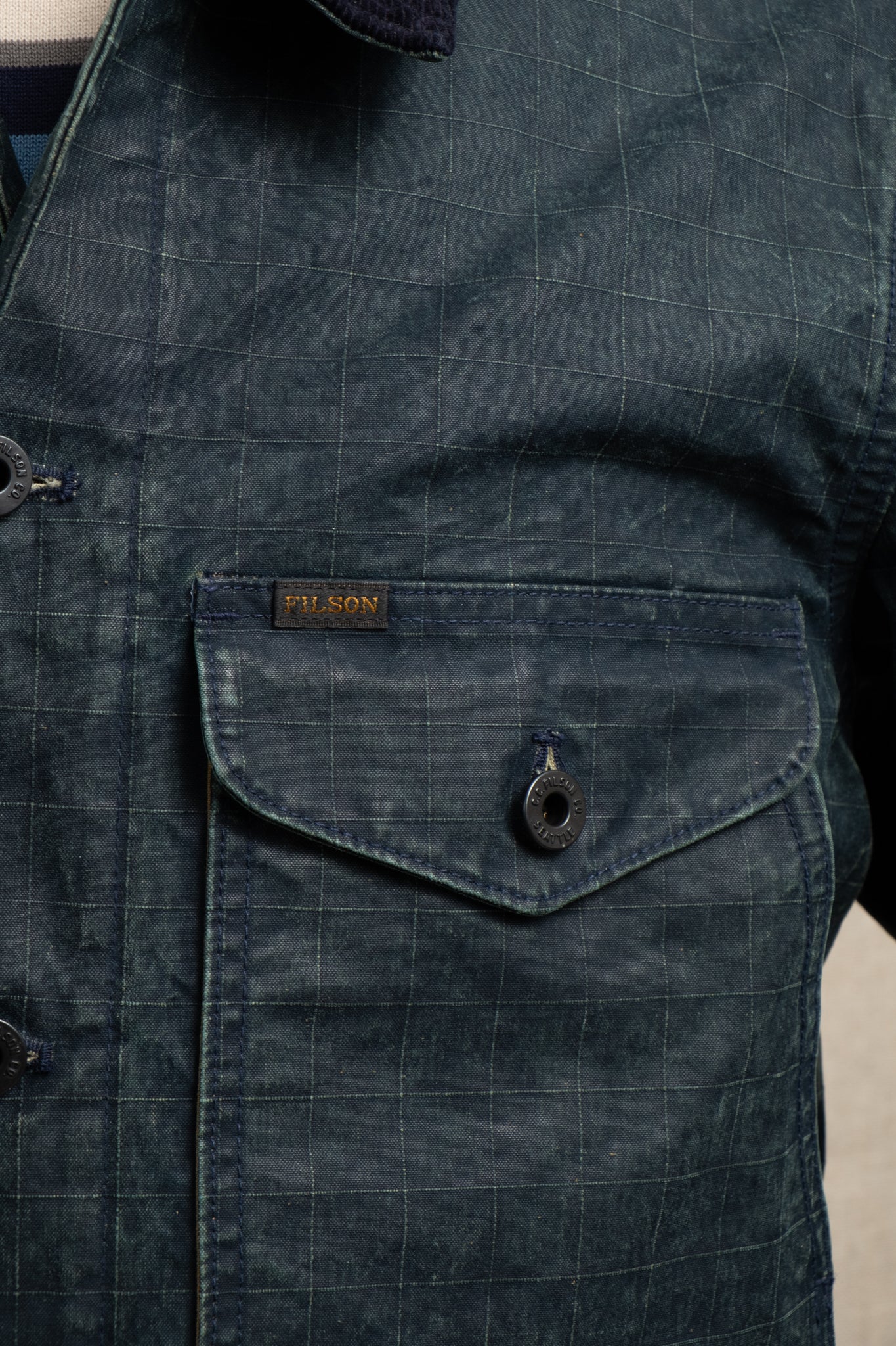 Journeyman Jacket Waxed Ripstop - Petrol Blue
