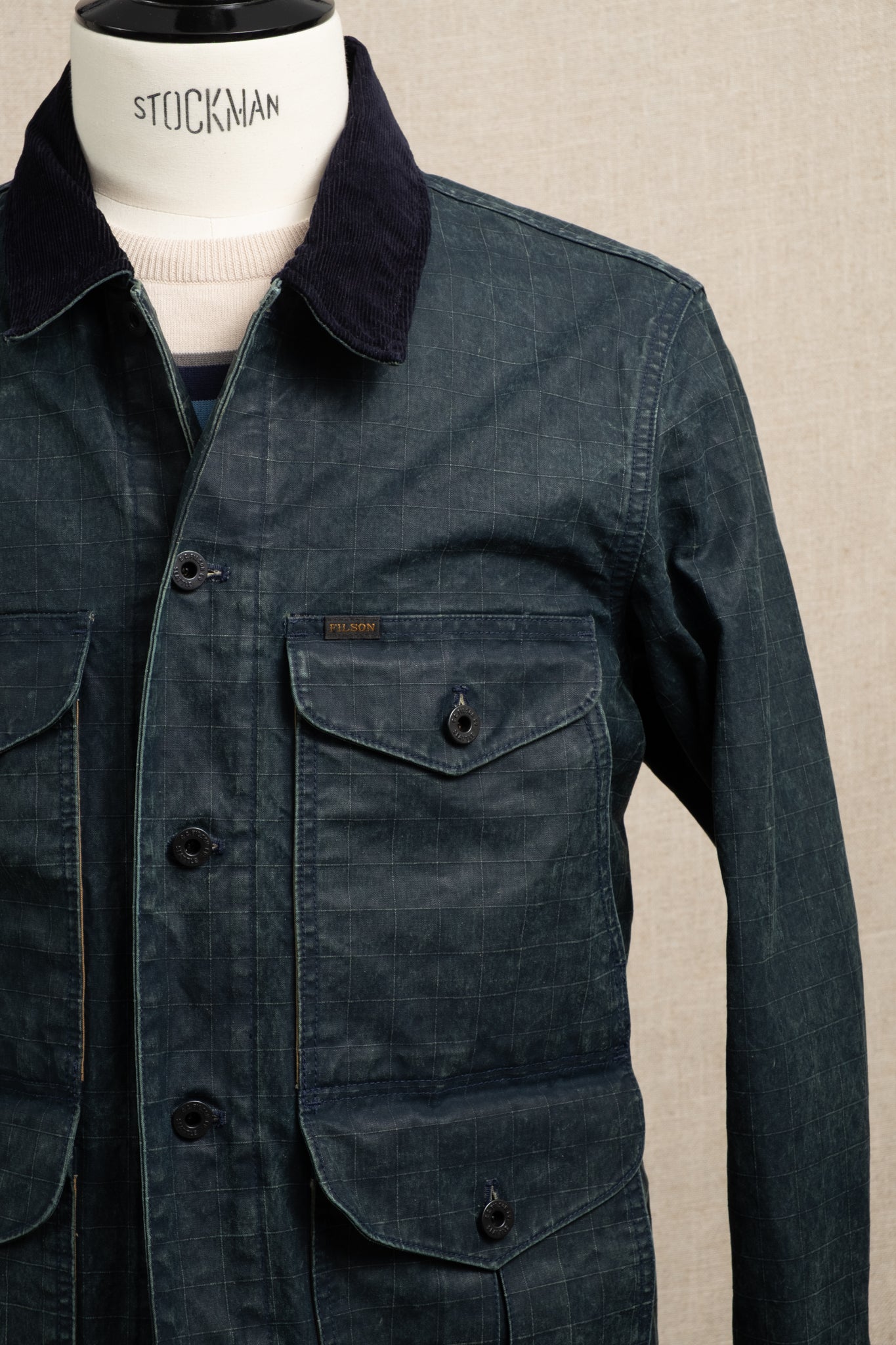 Journeyman Jacket Waxed Ripstop - Petrol Blue