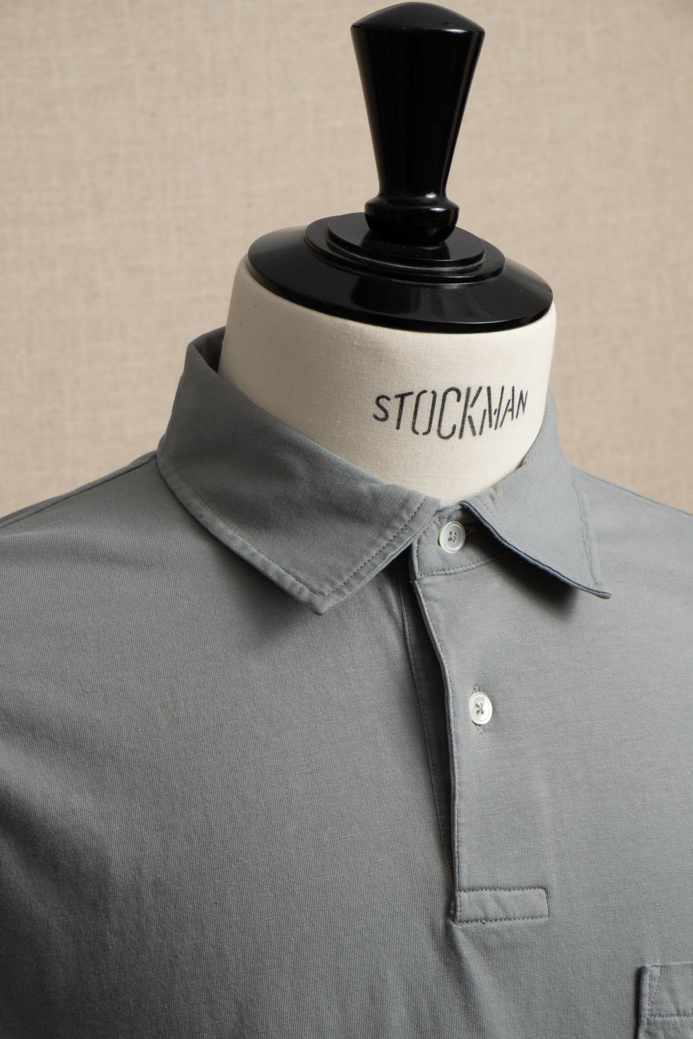 Knitted Jersey Polo - Army