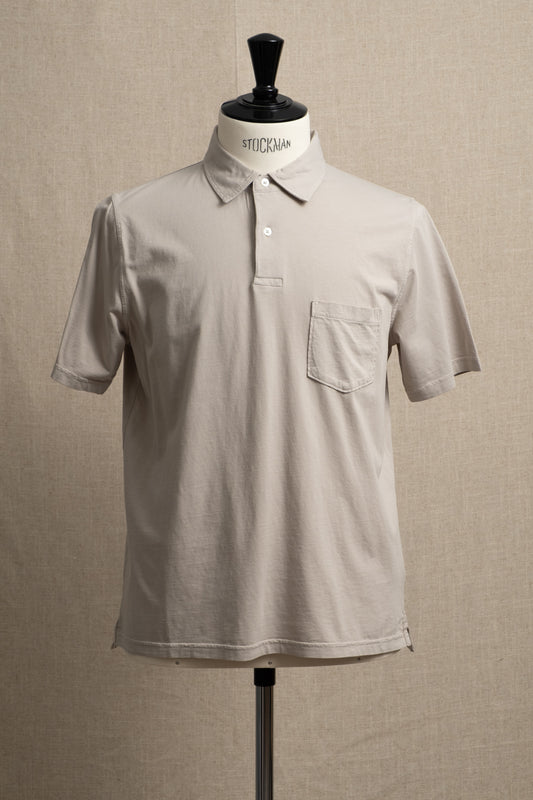 Knitted Jersey Polo - Sand