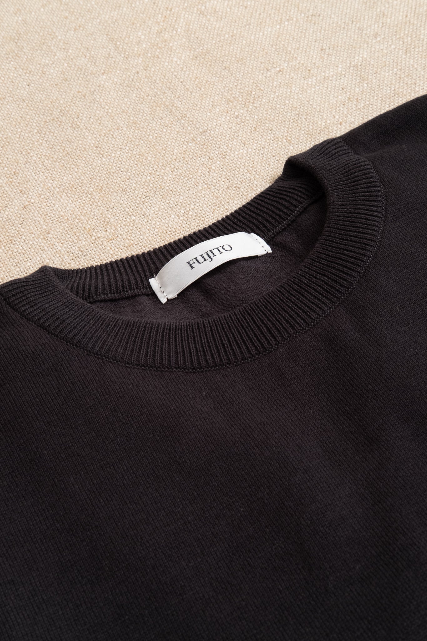 L/S Knitted T-Shirt - Charcoal