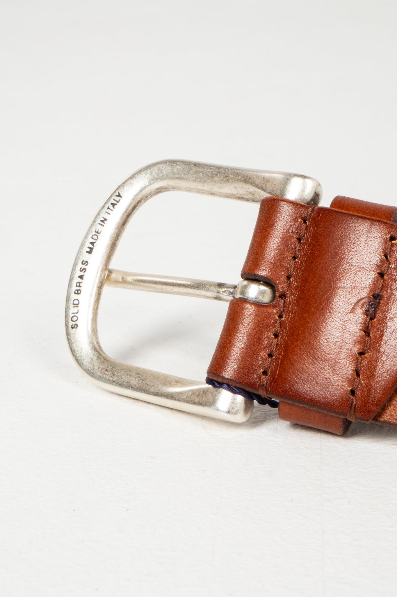 Leather Belt - Cognac