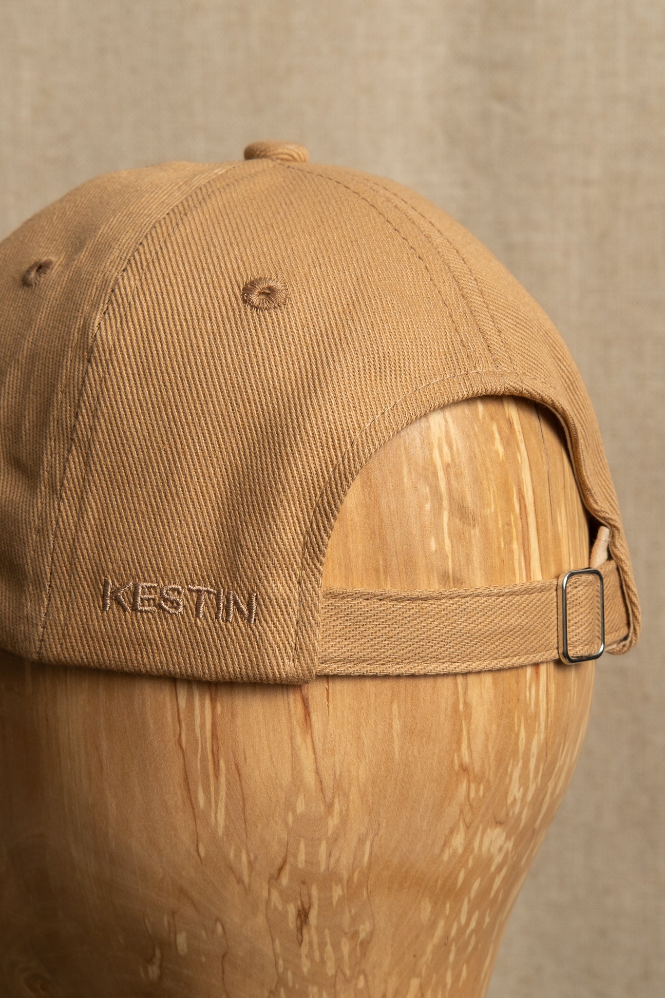 Leuchars Embroidered Cap Cotton Twill - Tan