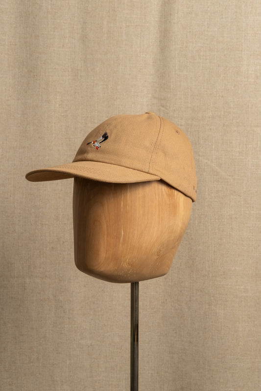 Leuchars Embroidered Cap Cotton Twill - Tan