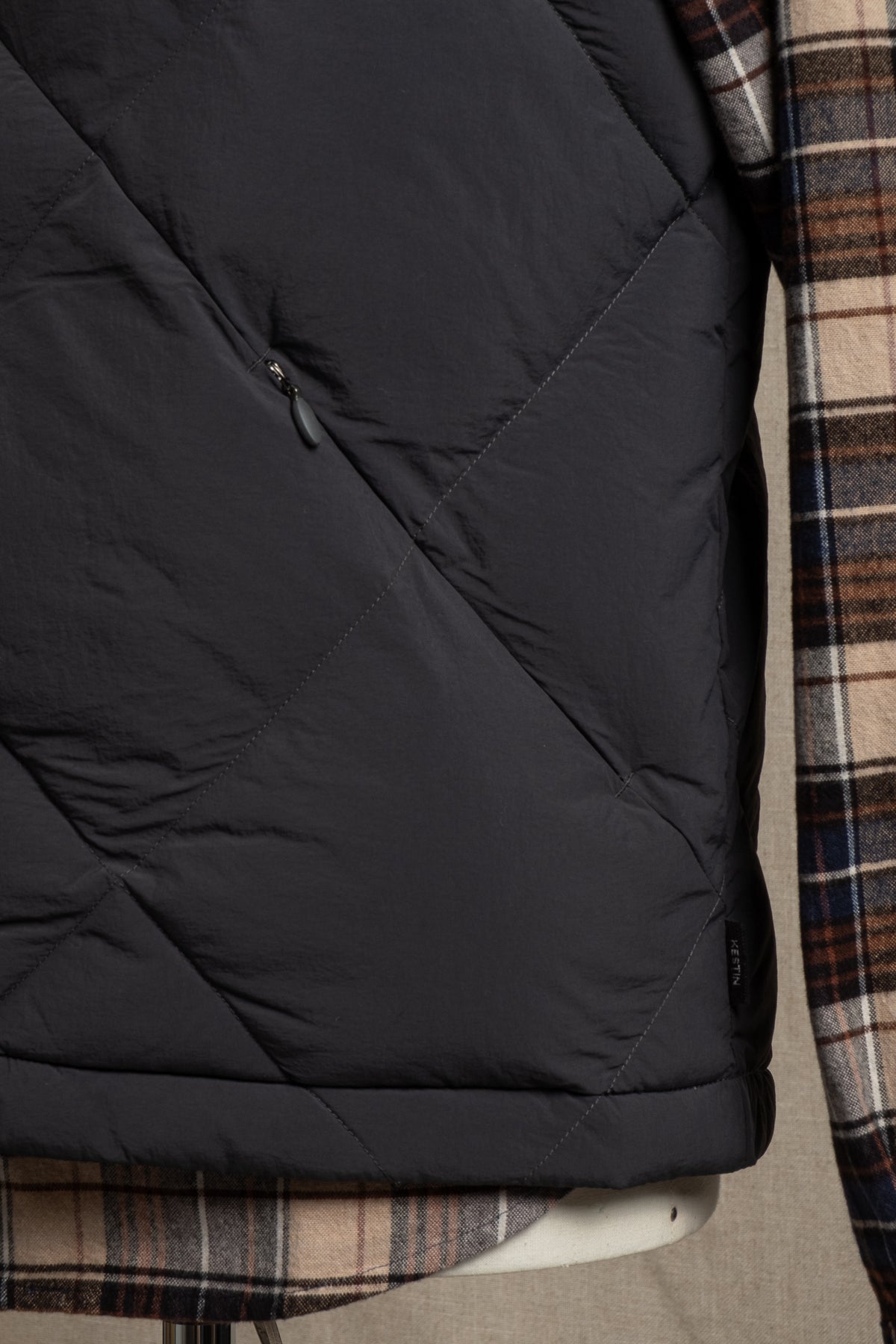 Linton Vest Recycled Nylon - Charcoal