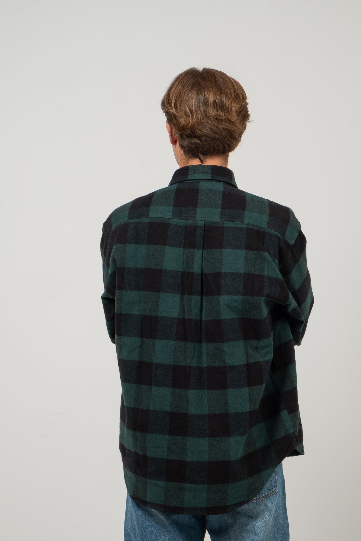 Battenwear Lumberjack Pullover Green x Black