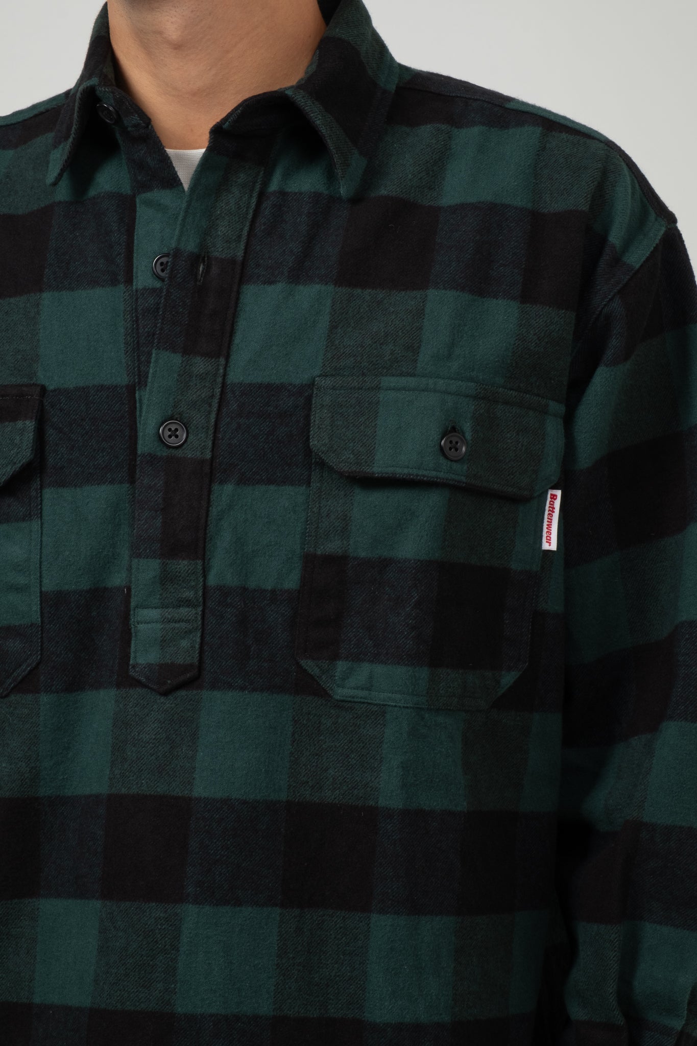 Lumberjack Pullover - Green x Black