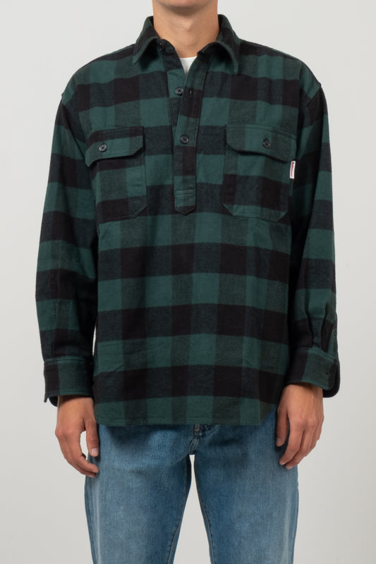 Lumberjack Pullover - Green x Black