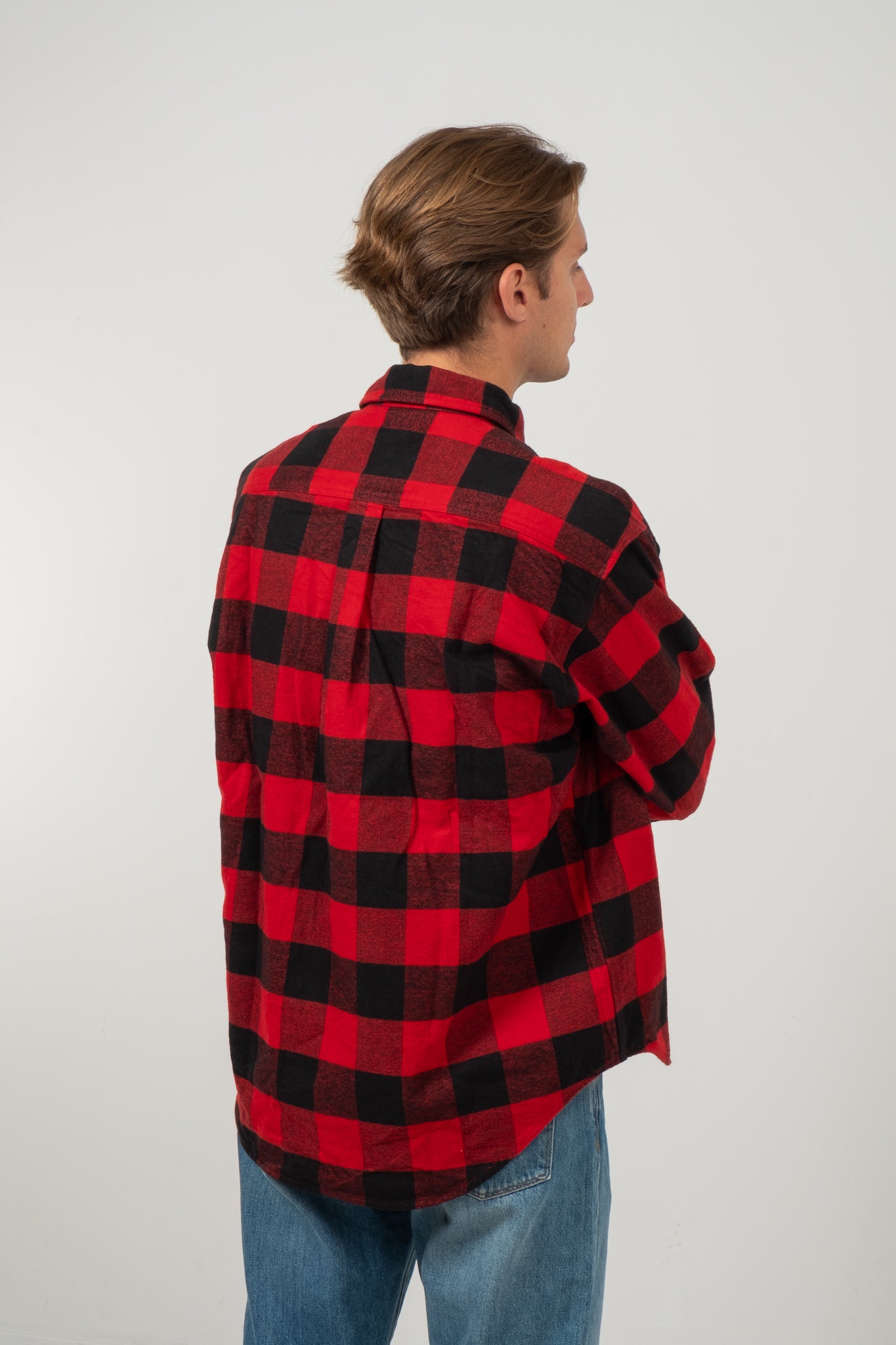 Lumberjack Pullover - Red x Black