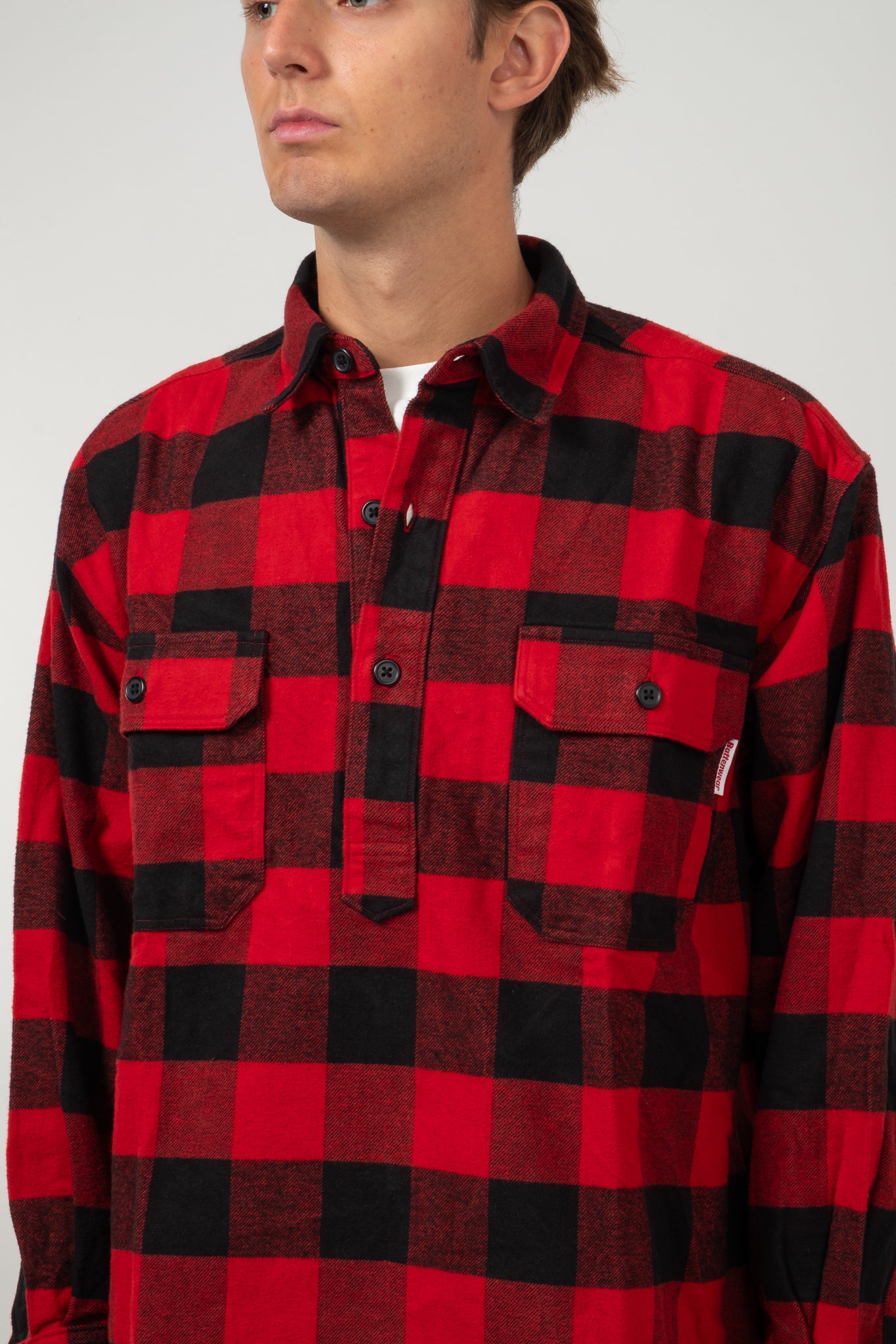 Lumberjack Pullover - Red x Black