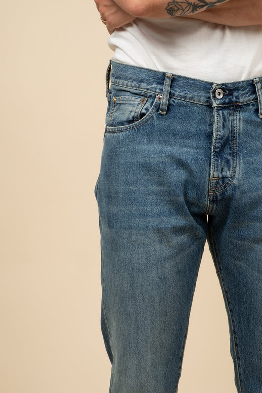 M5 13oz RG Cotton Deep Indigo - Authentic Aged