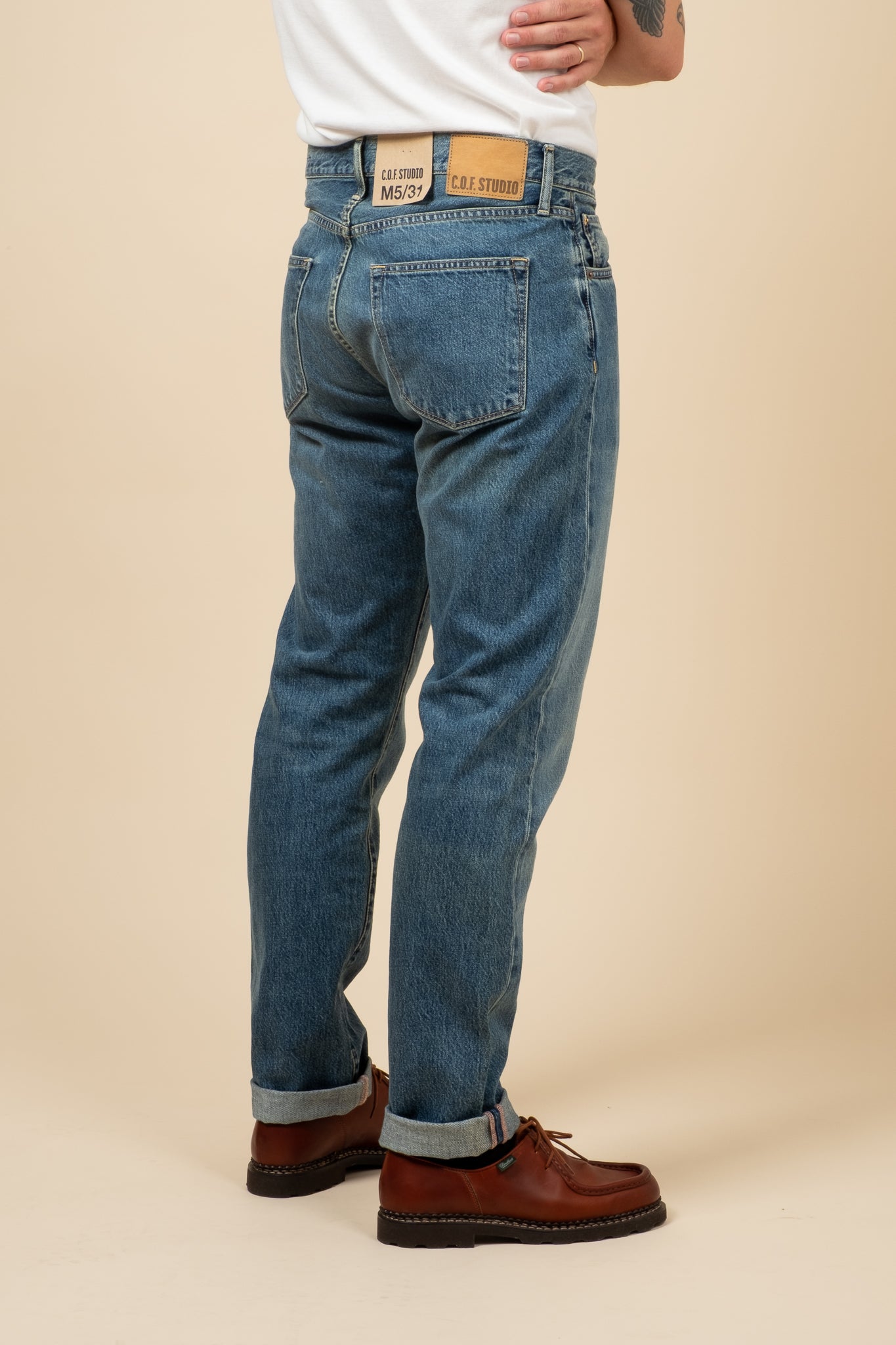 M5 13oz RG Cotton Deep Indigo - Authentic Aged