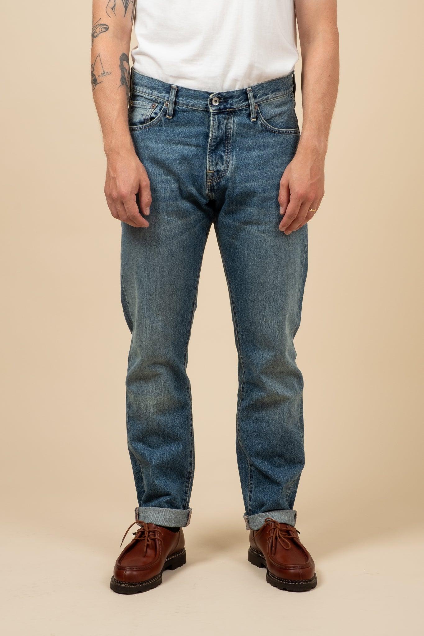 M5 13oz RG Cotton Deep Indigo - Authentic Aged