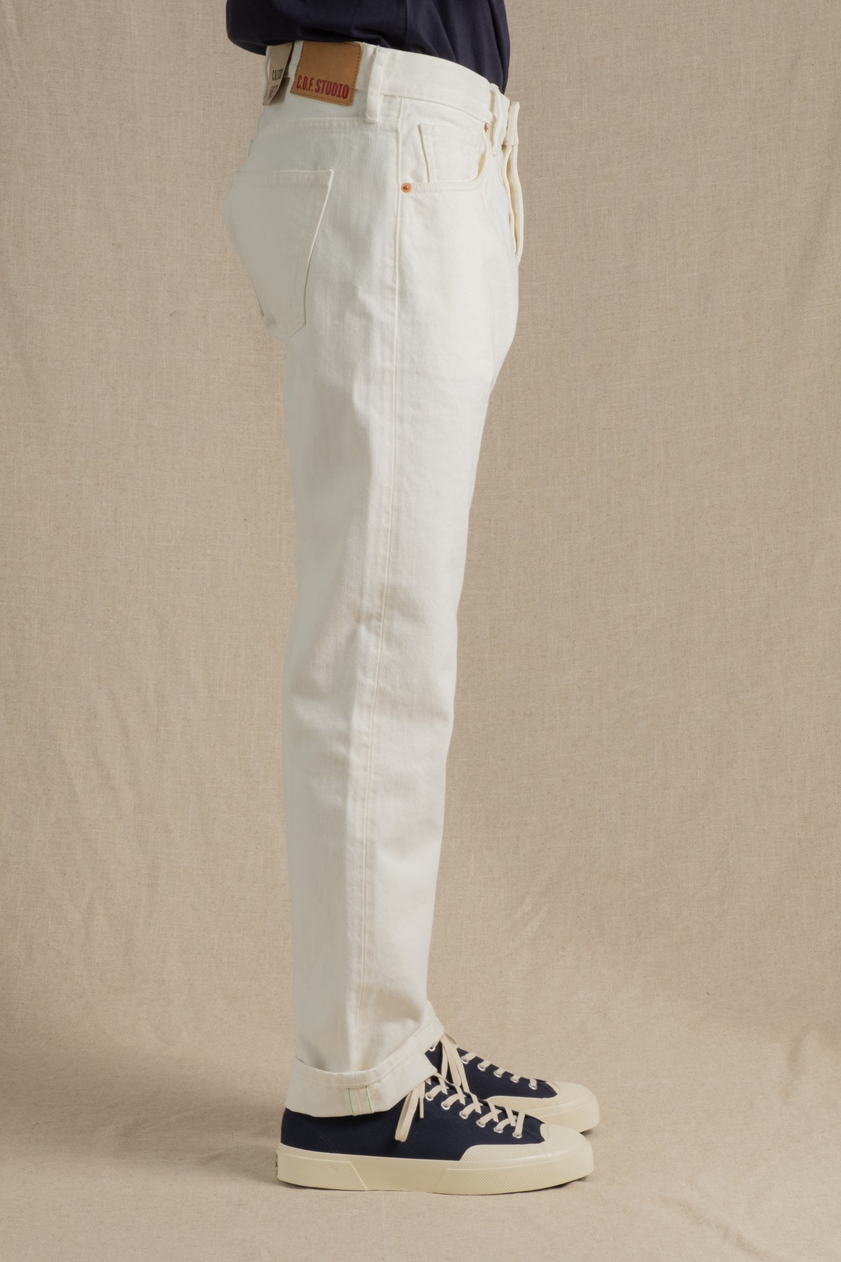 M5 Organic Kuroki Selvedge - White