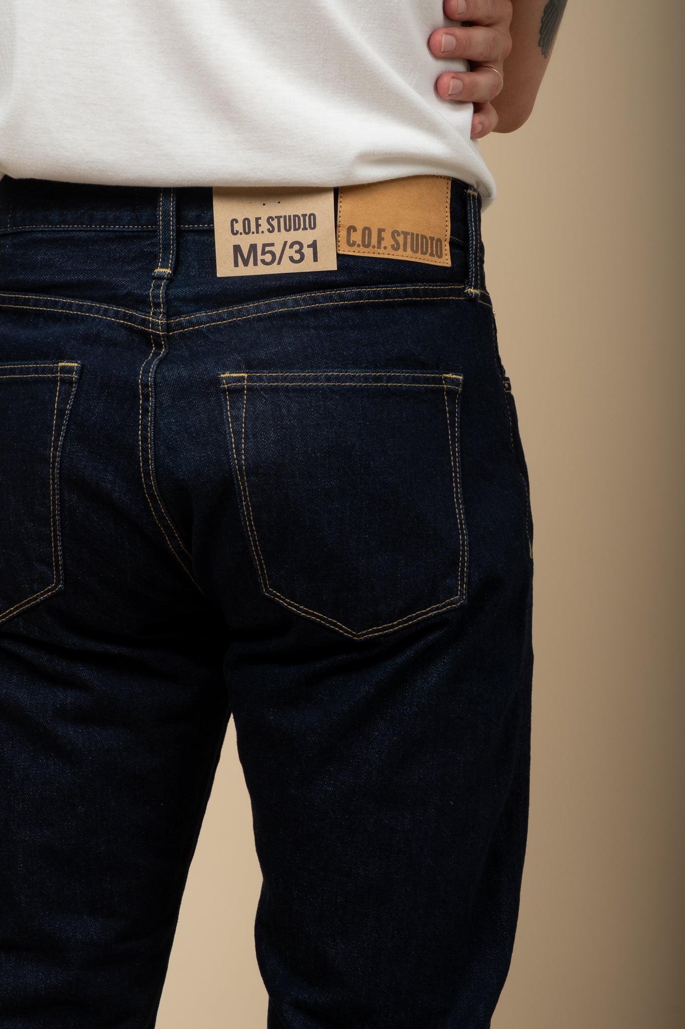 M5 13oz RG Cotton Deep Indigo - Rinsed