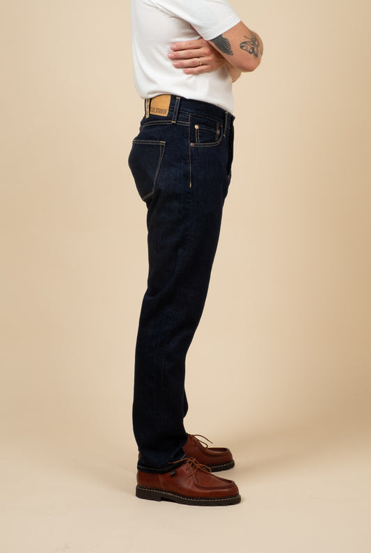 M5 13oz RG Cotton Deep Indigo - Rinsed