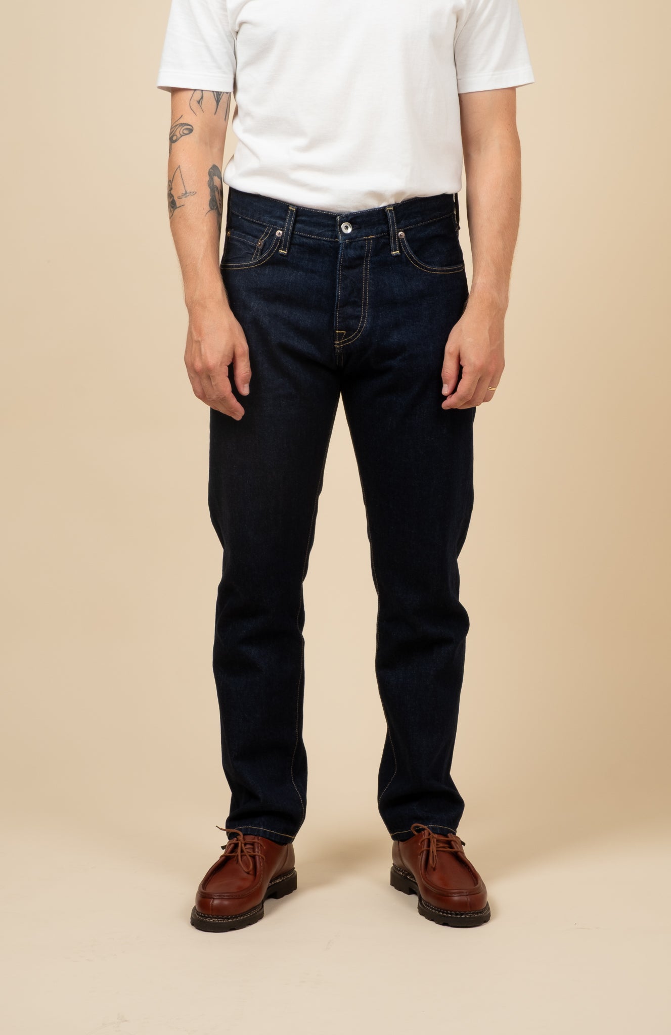 M5 13oz RG Cotton Deep Indigo - Rinsed
