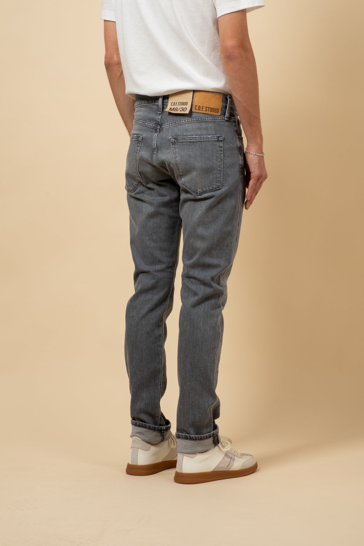 M8 Comfort 12oz RG Grey Cotton - 90s Wash