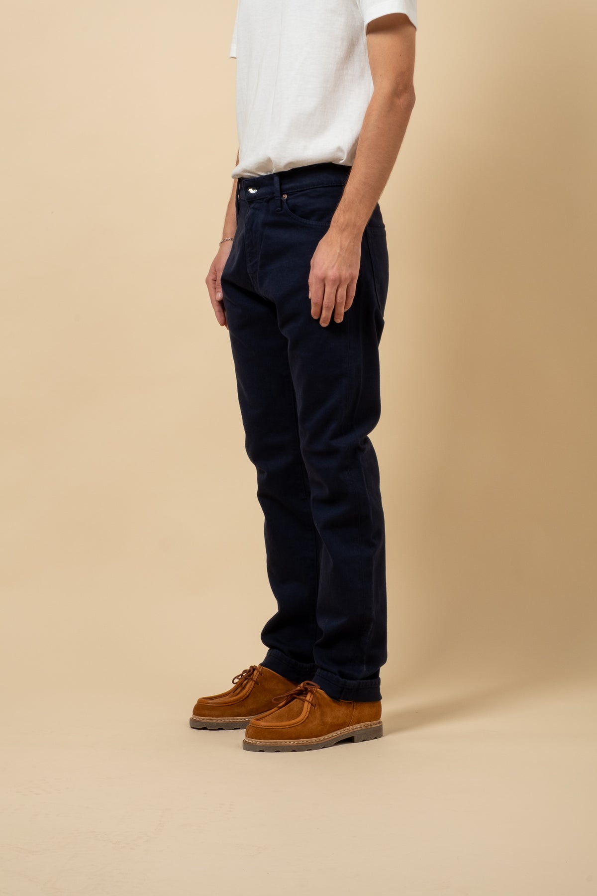 M8 Comfort Organic Ecru - Dark Blue