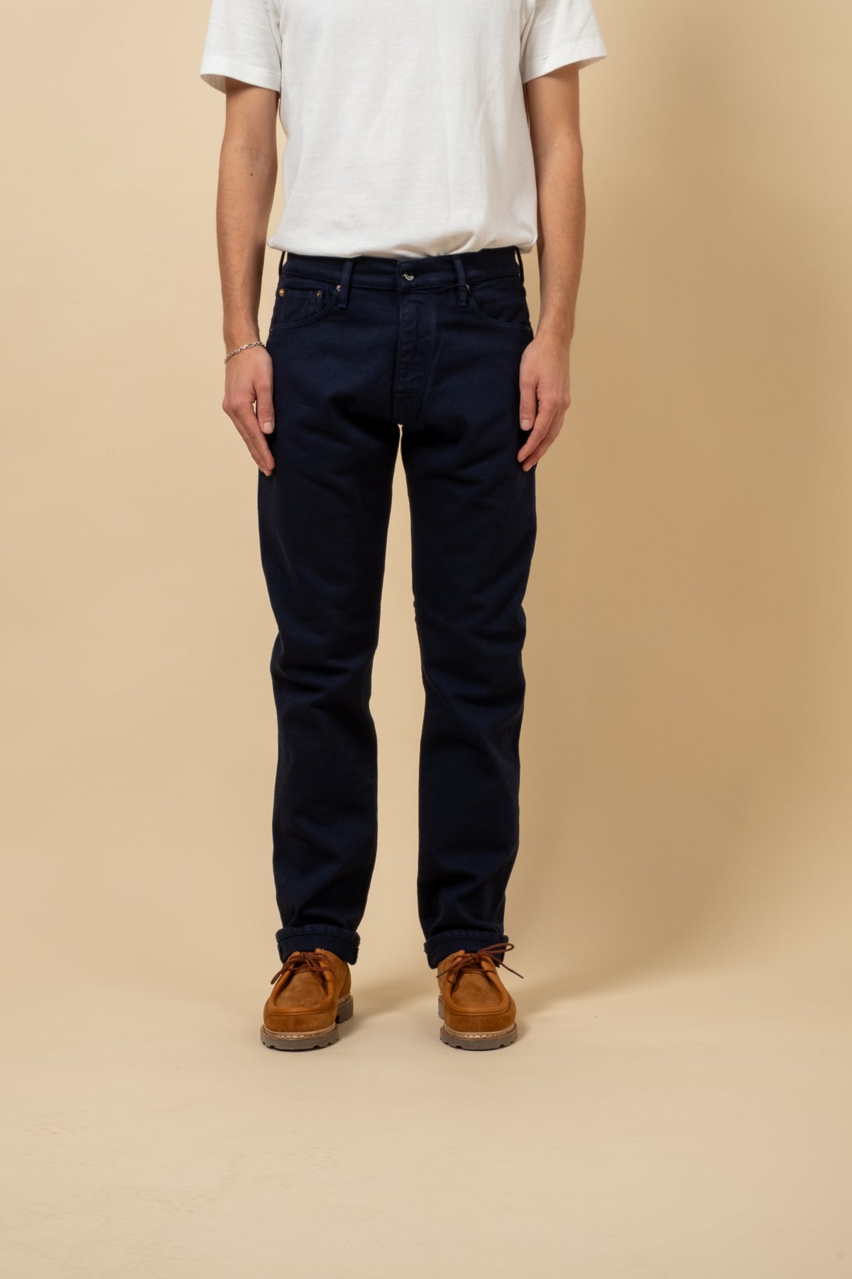 M8 Comfort Organic Ecru - Dark Blue