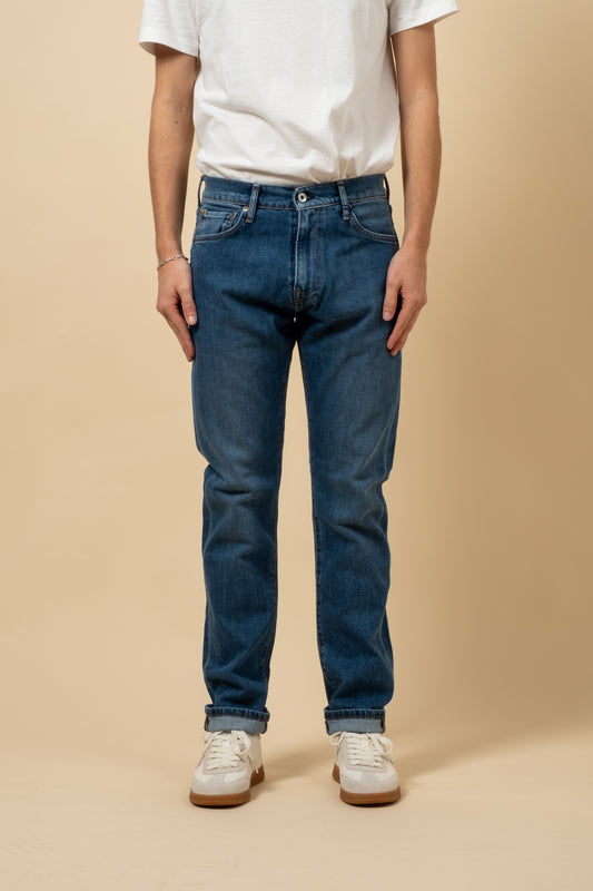 M8 Comfort Organic Indigo - Washed Blue