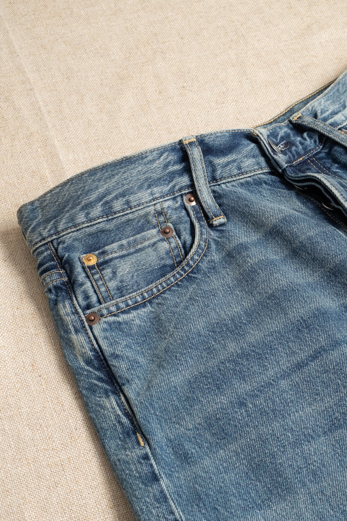 M9 13oz RG Cotton Deep Indigo - Authentic Aged