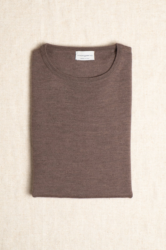 Merino Crewneck - Chestnut