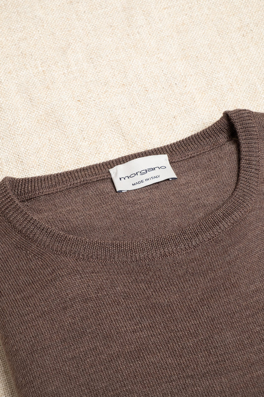 Merino Crewneck - Chestnut
