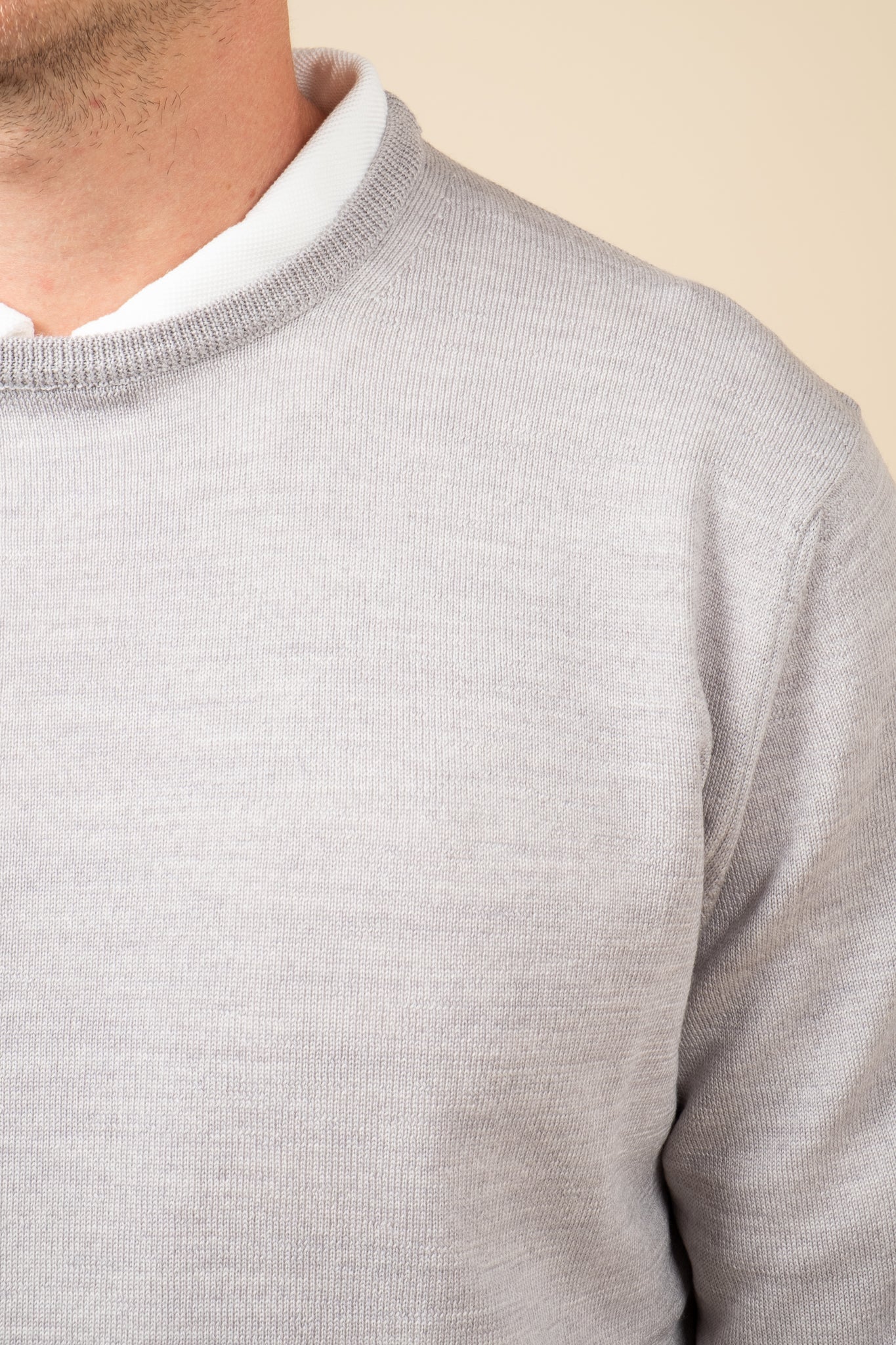 Merino Crewneck - Light Grey