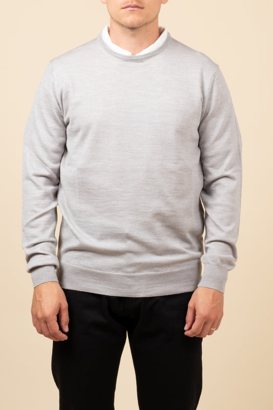 Merino Crewneck - Light Grey