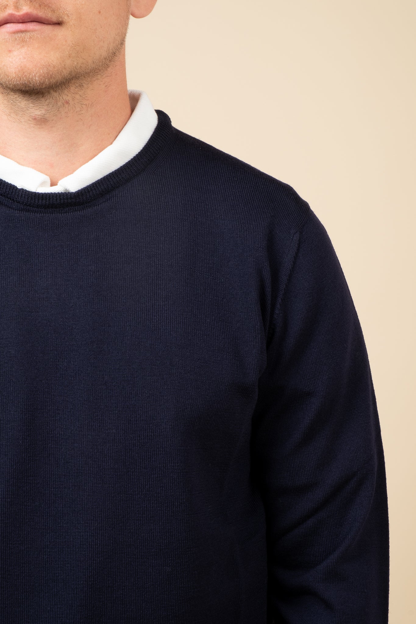 Merino Crewneck - Navy