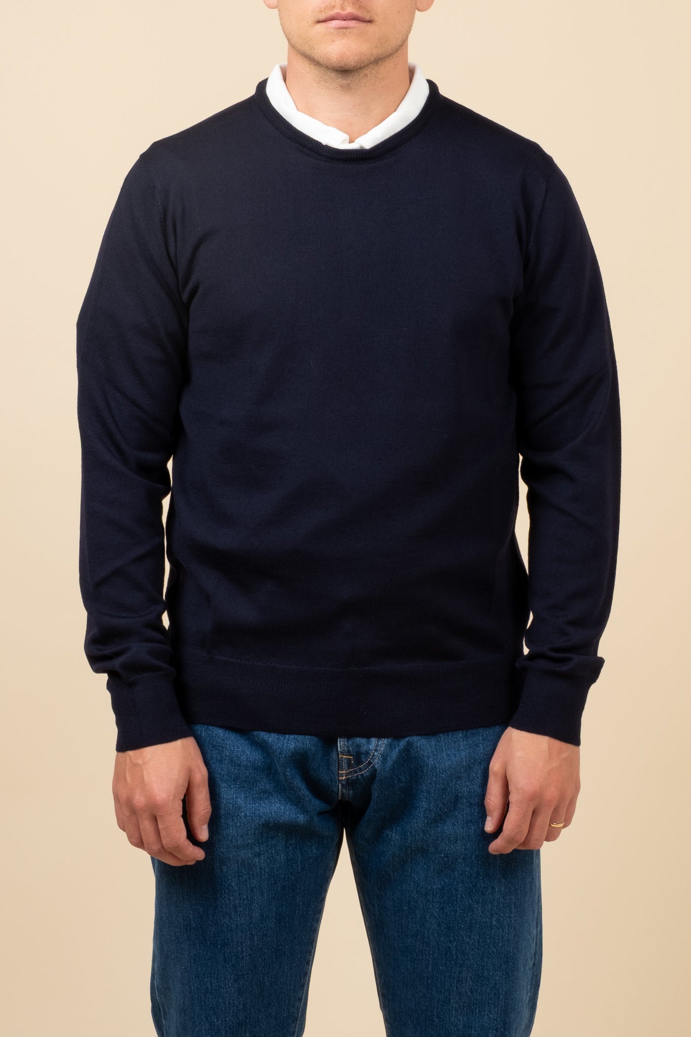 Merino Crewneck - Navy