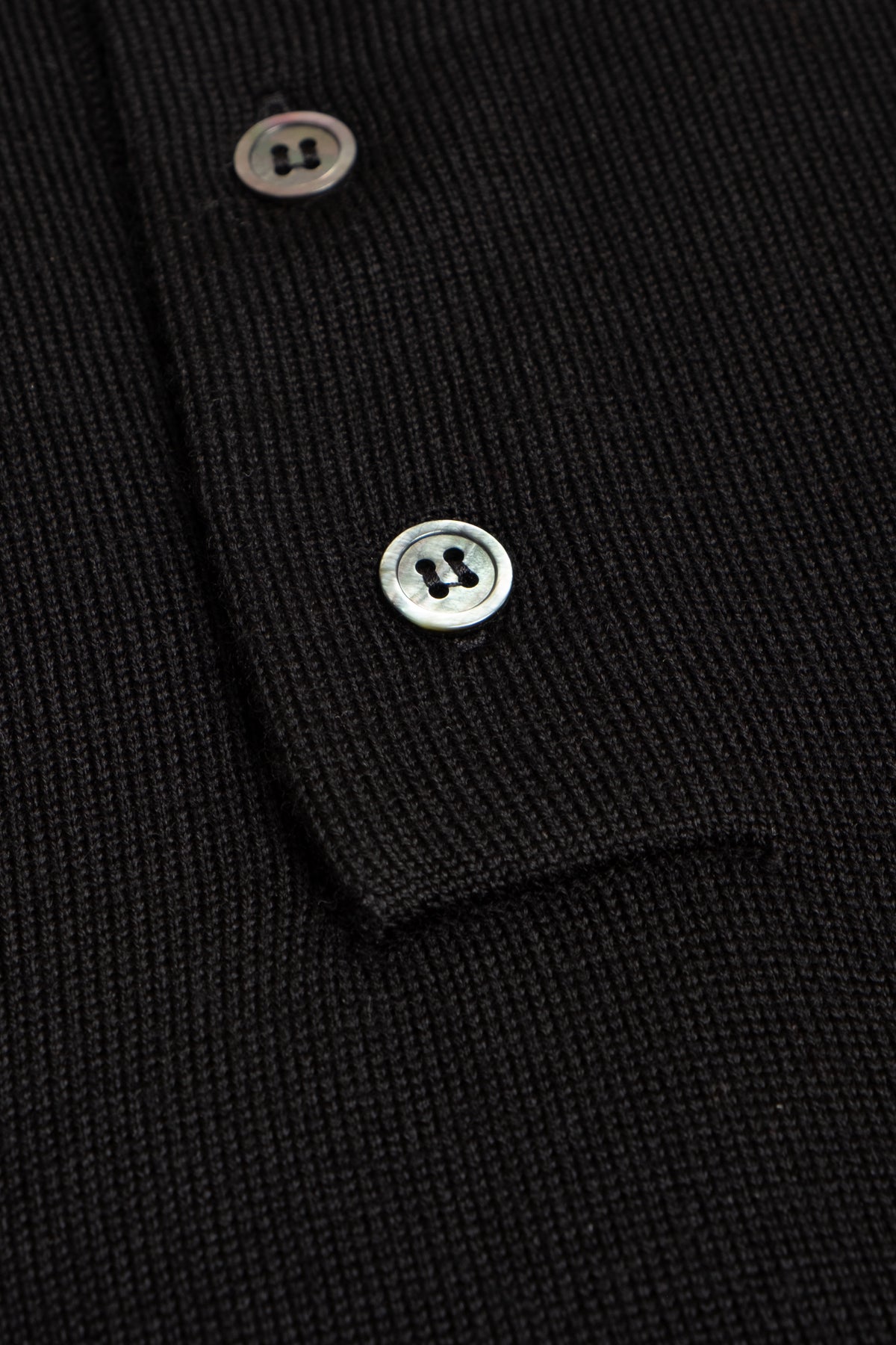 Merino Polo - Black