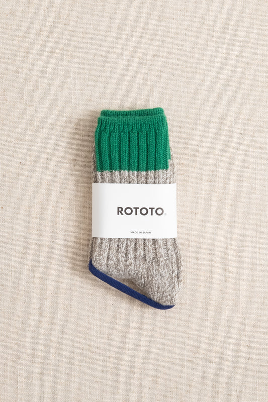 Merino Wool Ragg Knit - Green