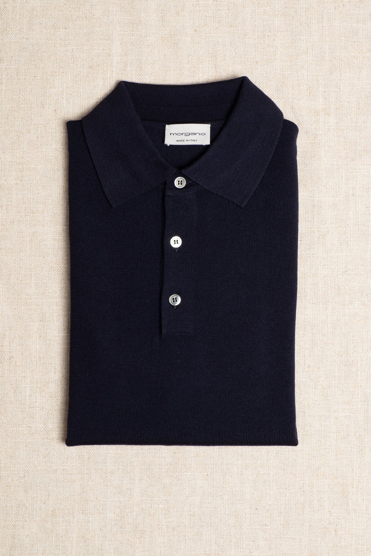 Merino Polo - Navy