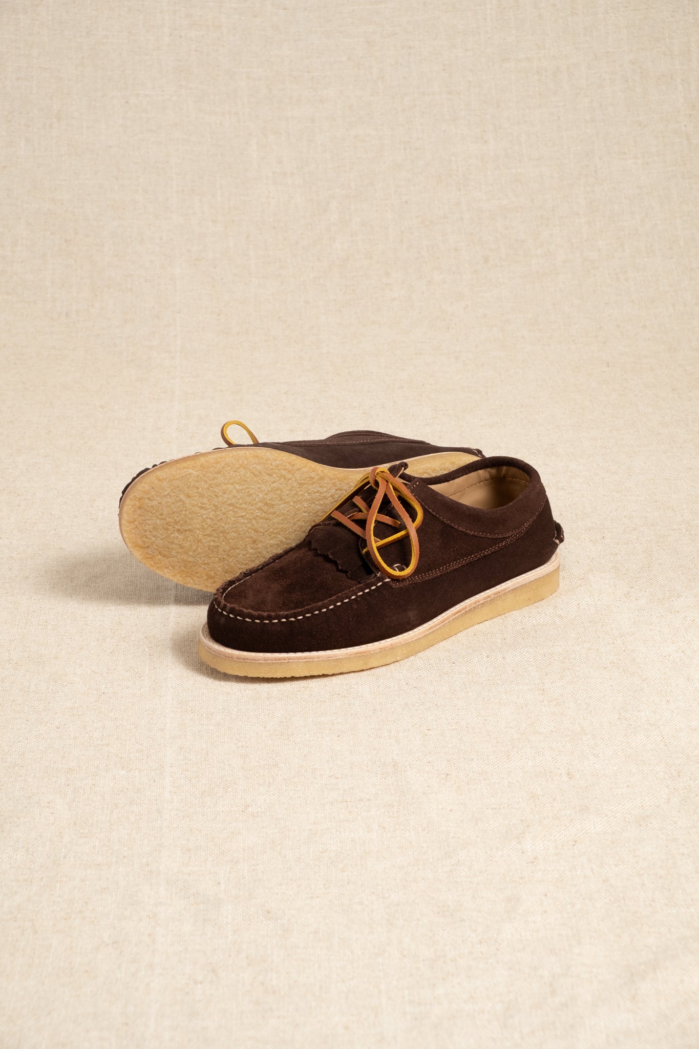 Arrow Moccasin Company Moc Fringe Crepe - Brown – Circle of