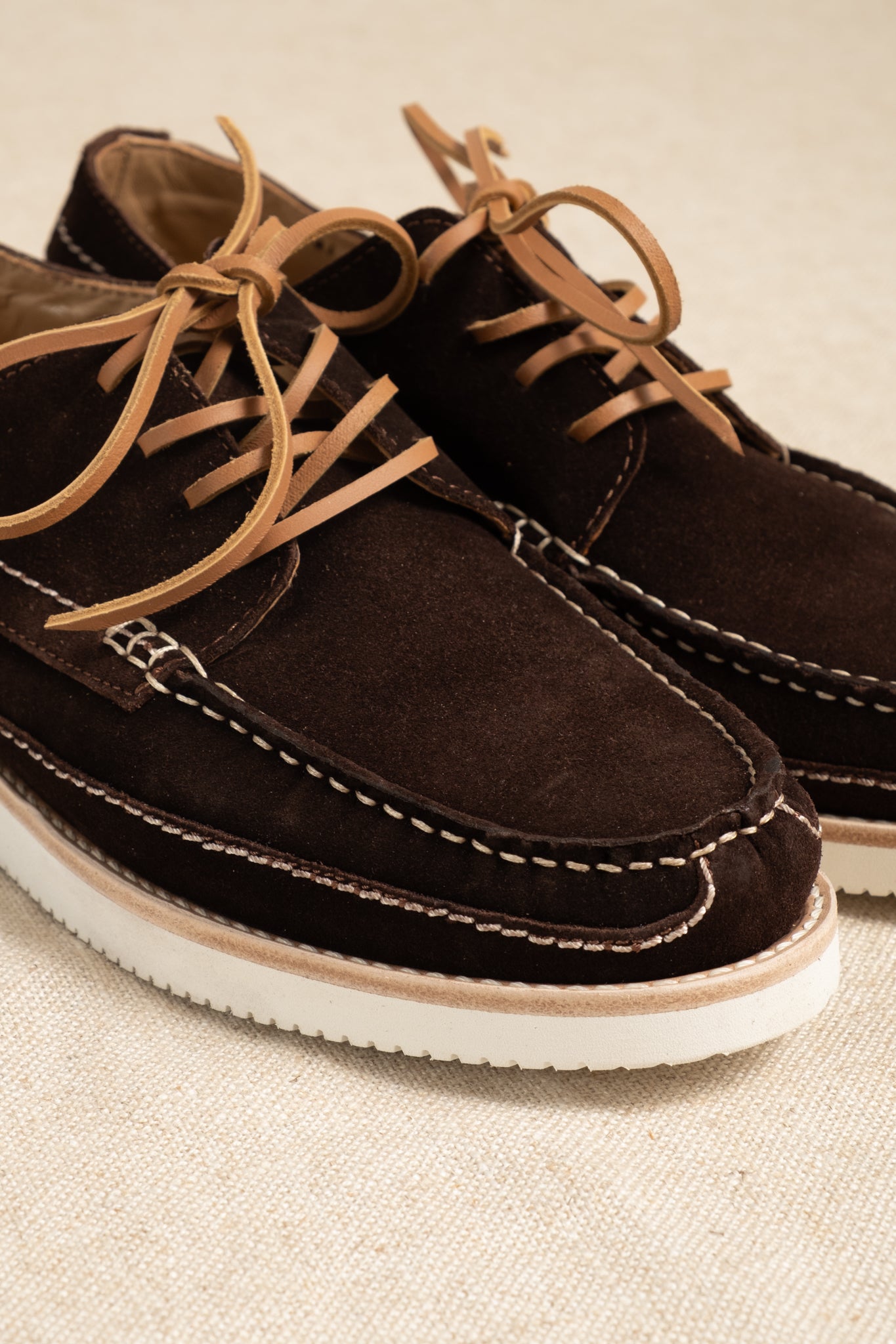 Arrow Moccasin Company Moc Trek Suede - Brown – Circle of Friends Shop