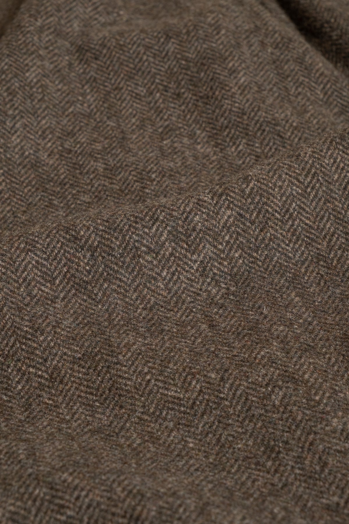 Moray Trouser Wool Herringbone - Olive