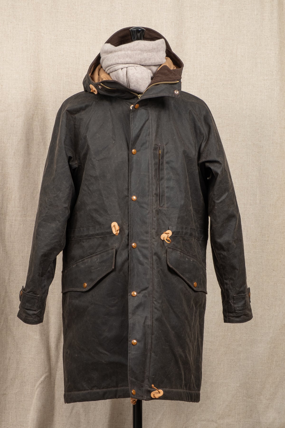 Mountain Parka Waxed - Chocolate
