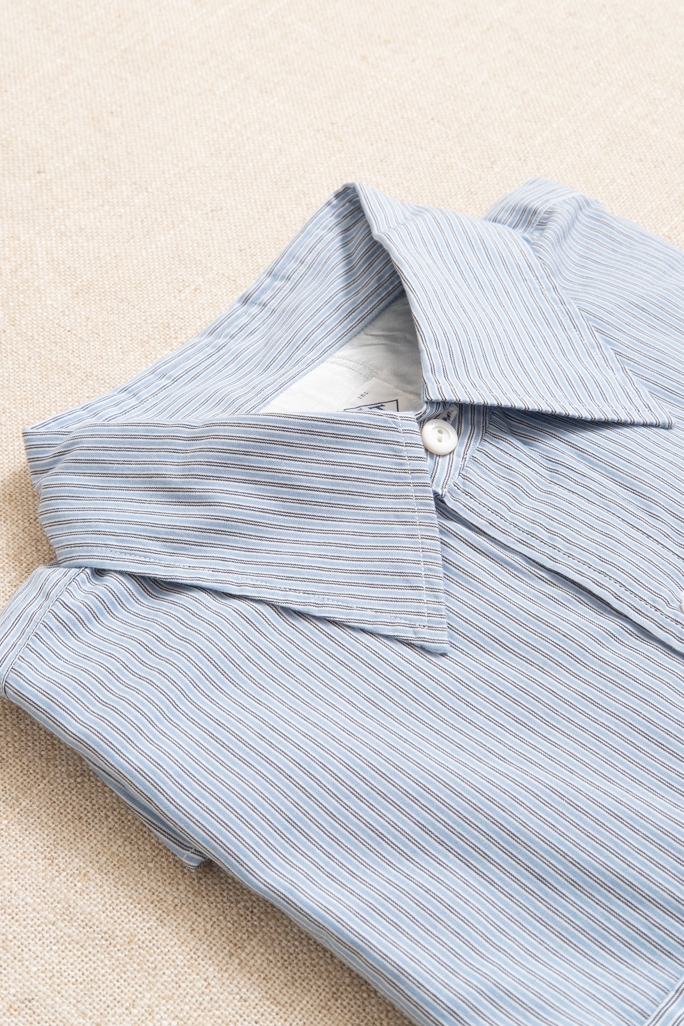 Neutron Feather Chambray Shirt - Two Tone Stripe