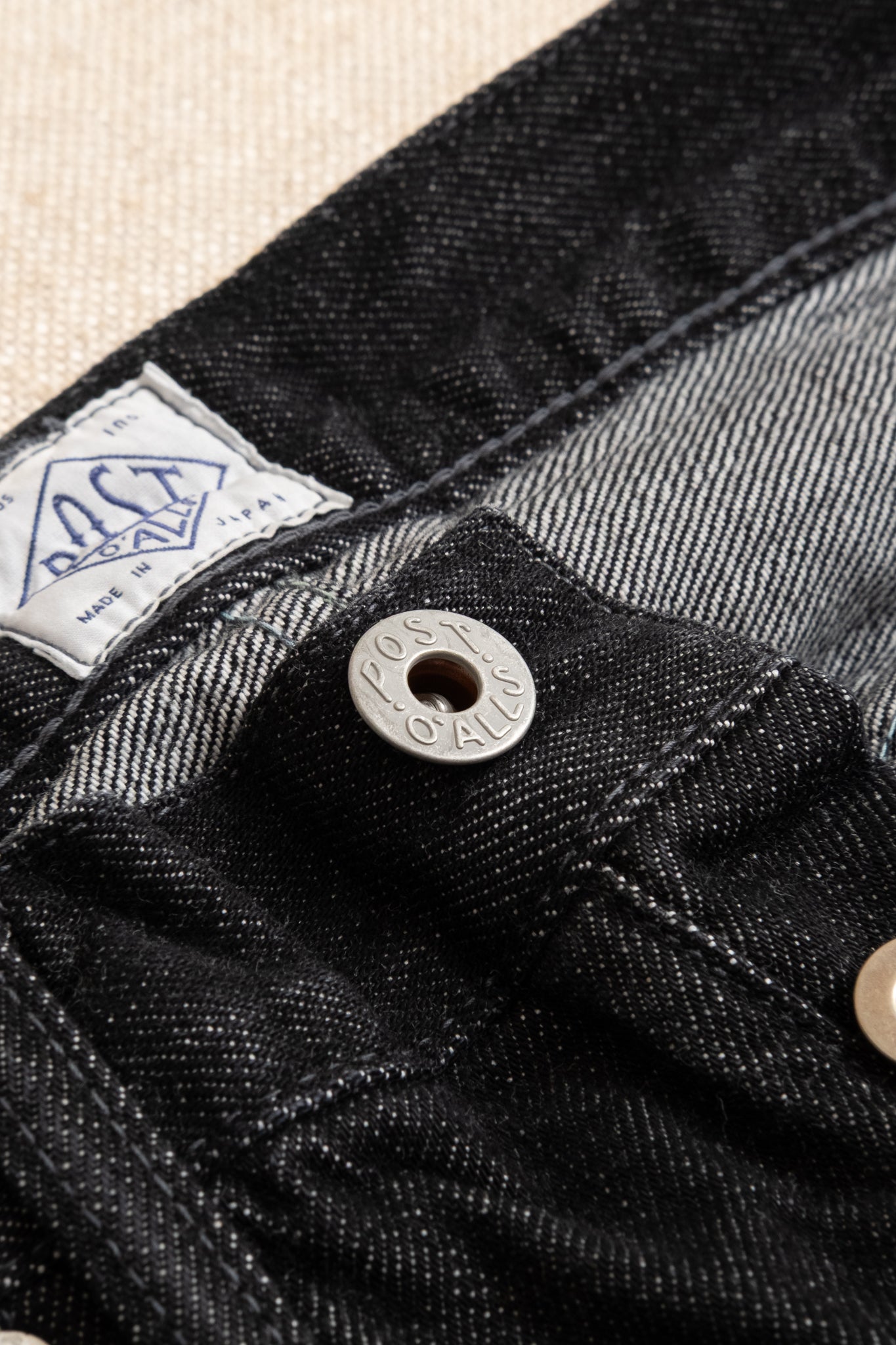 No.10 12oz Five Pocket Pants - Black Deep Wash